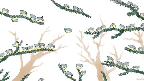 La presente imagen presenta cierta cantidad de aves y el desafío consta de contar todas desde los arbustos en menos de 10 segundos.