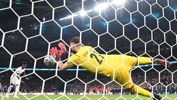Italia vs. Inglaterra en Wembley por la final de la Eurocopa 2021. (Foto: AFP)