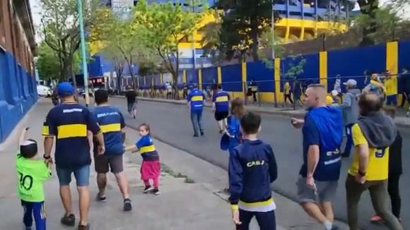 Boca implementó corredores de ingreso en La Bombonera. (Video: CABJ)