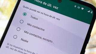 WhatsApp: truco para ocultar tu última conexión para ciertos contactos