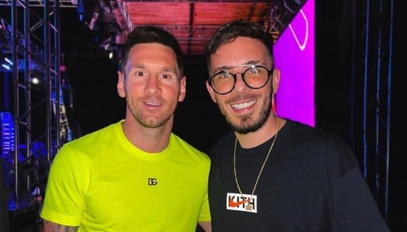 Messi junto al popular DJ argentino Fer Palacio. (Foto: Instagram)