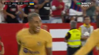 Jugada con Dembélé y ‘Lewa’: el gol de Raphinha para el 1-0 de Barcelona ante Sevilla [VIDEO]