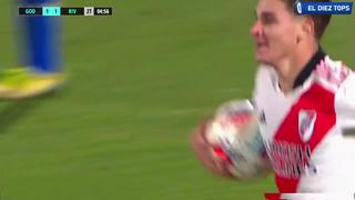 Invente, Julián, invente: Álvarez y su golazo para el 1-1 en el River Plate vs. Godoy Cruz [VIDEO]
