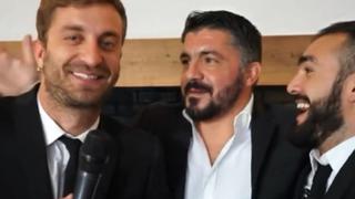 A Gennaro Gattuso lo engañaron, dijo "Forza Inter" y 'golpeó' a un par de periodistas [VIDEO]
