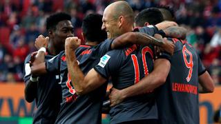 Bayern Munich venció 3-1 a Augsburgo y sigue en la cima de la Bundesliga