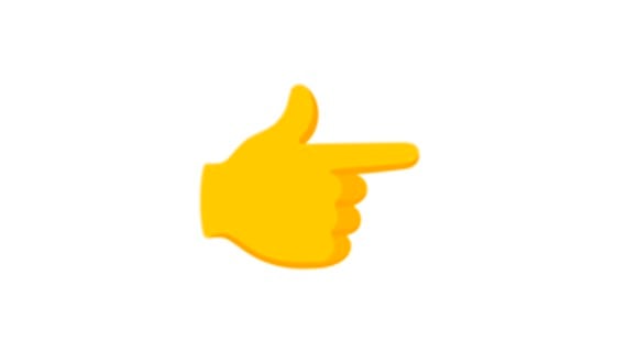 WHATSAPP | Si eres una de las personas que gusta mandar el emoji de la mano derecha que señala en WhatsApp, aquí te lo explicamos. (Foto: Emojipedia)