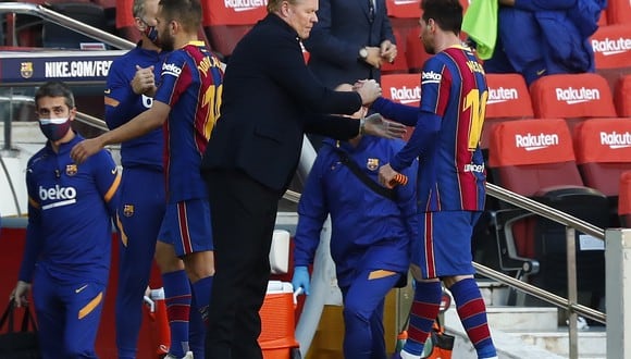 Ronald Koeman explicó la ausencia de Lionel Messi con Barcelona en Champions League. (Foto: AP)