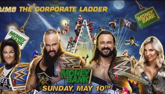 Uno de los pósteres de Money in the Bank 2020. (Foto: WWE)