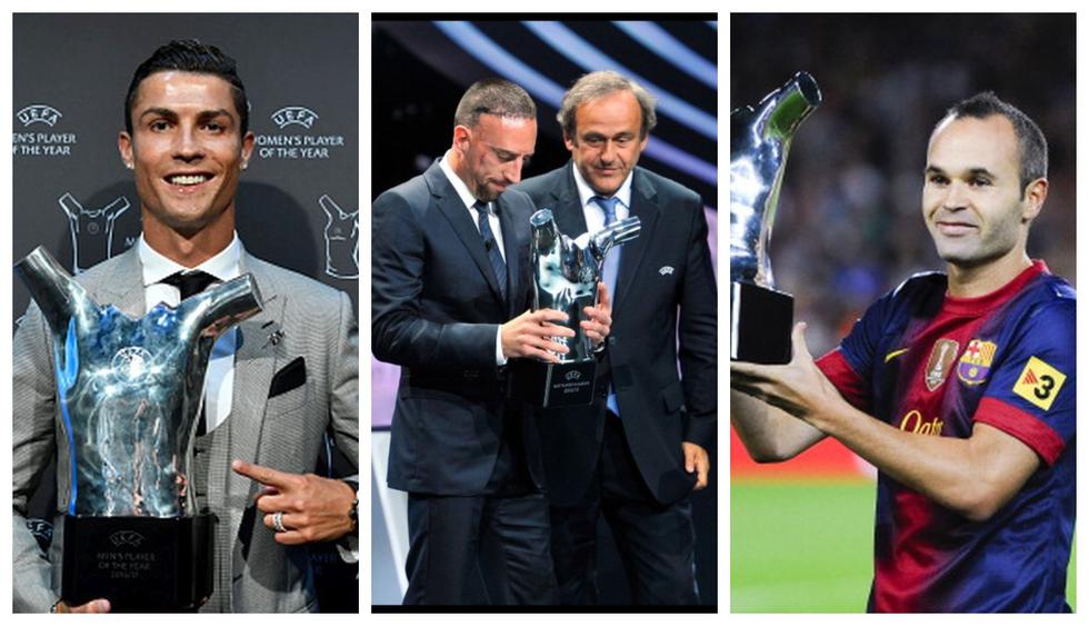 Jugadores ganadores al mejor del año de la UEFA