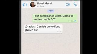 Es falso, pero imperdible: la conversación de Cristiano y Messi en WhatsApp por los 30 años