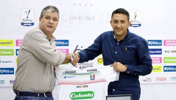 Corredor fue presentado como entrenador de Once Caldas. (Foto: Once Caldas)