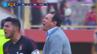 El enfado de Reynoso en el gol que falló Fernández en el último minuto [VIDEO]