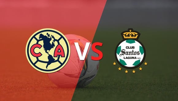 Club América y Santos Laguna se mantienen sin goles al finalizar el primer tiempo