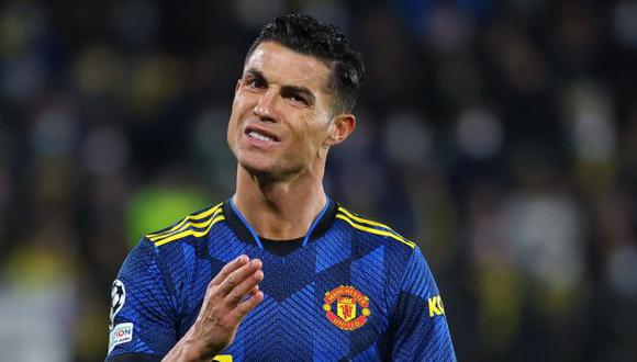 Cristiano Ronaldo fue cambiado al minuto 71 del juego ante Brentford. (Foto: AFP)
