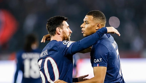 Lionel Messi y Kylian Mbappé juegan juntos en el PSG desde el verano de 2021. (Foto: Getty Images)