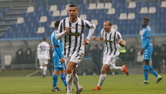 Juventus venció al Napoli con gol de Cristiano y ganó la Supercopa de Italia. (Foto: AFP)