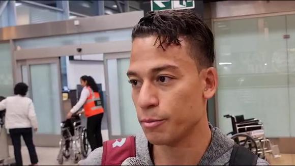 Alliance Lima: declarations of Cristian Benavente upon arrival in Lima. (Video: José Varela)