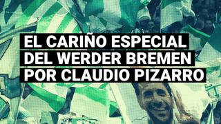 Ídolo total, Claudio Pizarro recibió el cariño y respeto de los hinchas del Werder Bremen