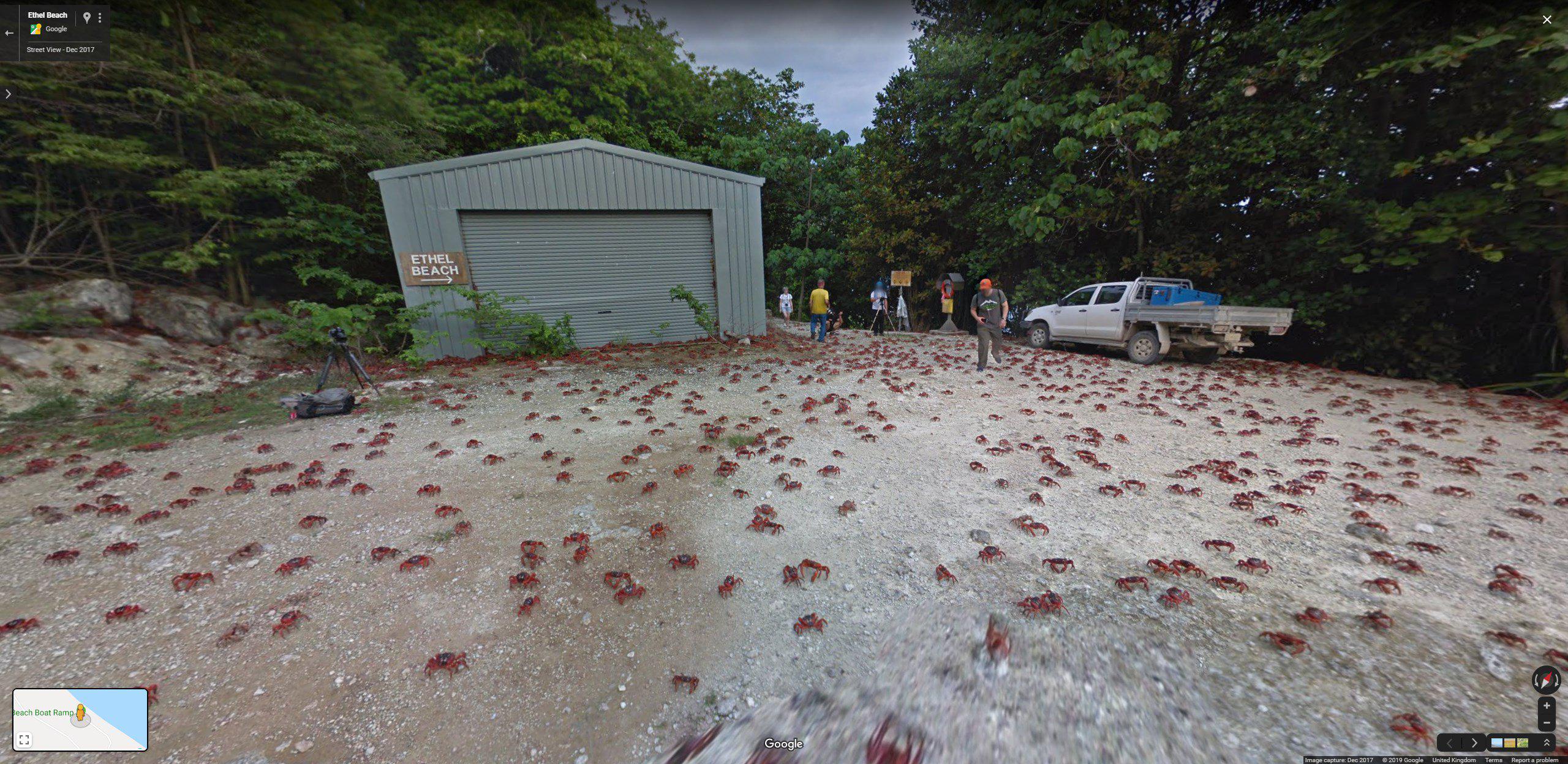 Esta es la imagen que da como resultado de los números que aparecieron en el agujero negro. ¿Significa algo? (Foto: Google Maps)