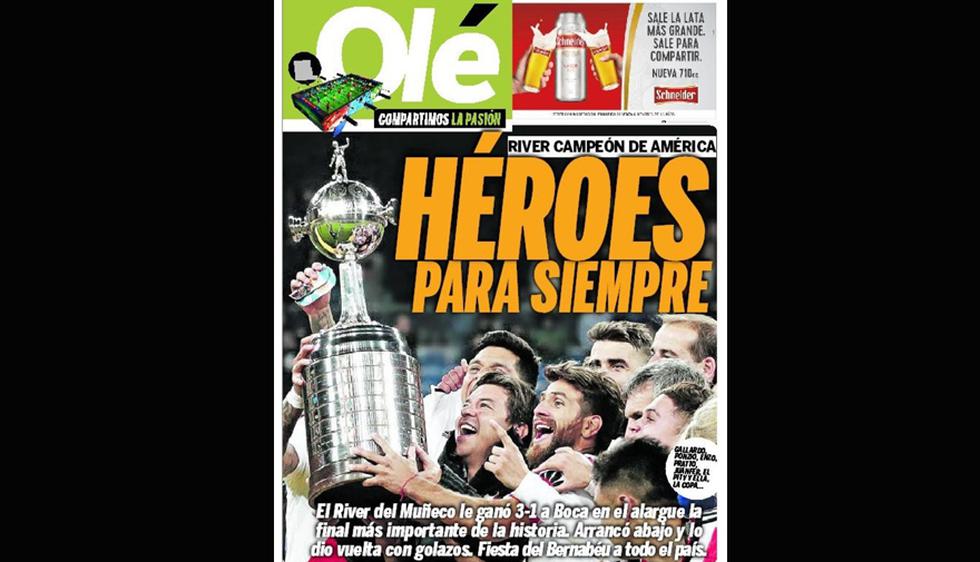 River Plate es el nuevo campeón de la Copa Libertadores.