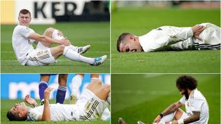 Es un hospital: los 16 lesionados del Real Madrid en solo cuatro meses de temporada en LaLiga [FOTOS] 