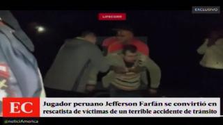 Héroe en Rusia: Jefferson Farfán rescató a personas tras aparatoso accidente de tránsito [VIDEO]