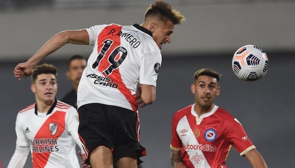 River Plate vs. Argentinos Juniors igualaron por la ida de octavos de final de la Copa Libertadores. (AFP)
