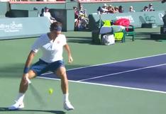 ¡Maestro! Mira la gran jugada que hizo Roger Federer en la final del Masters 1000 de Indian Wells [VIDEO]