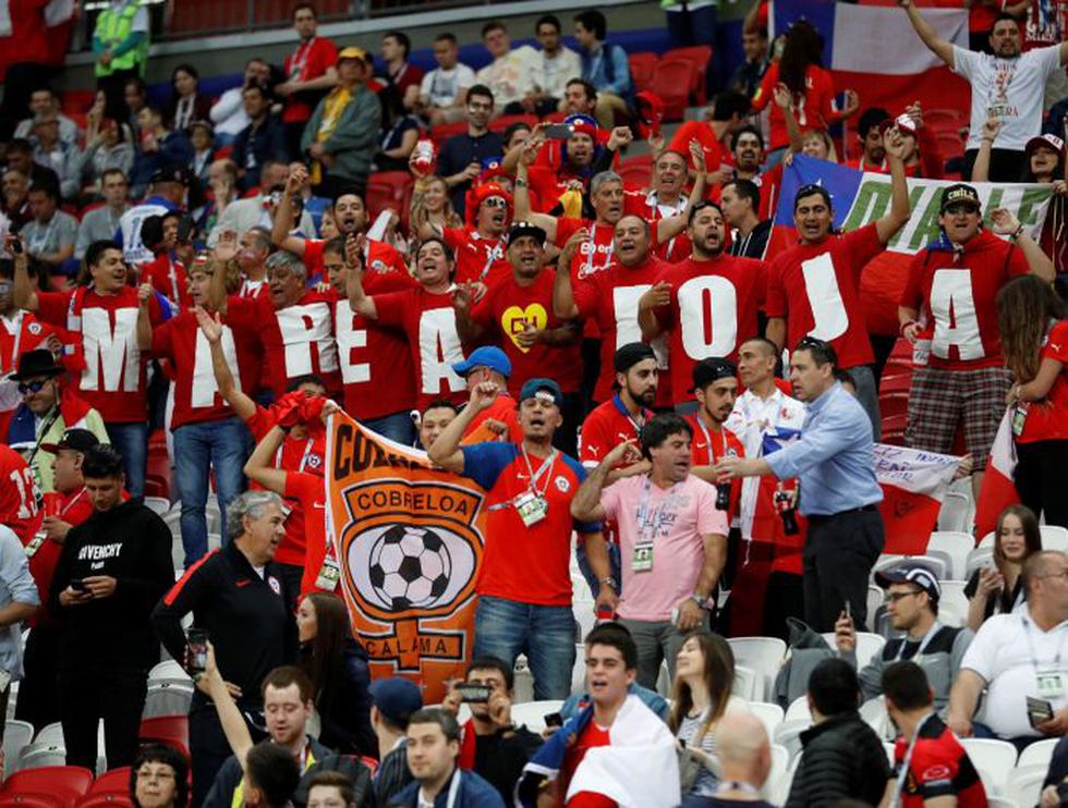 Así fue la fiesta de los hinchas en el partido entre Chile y Portugal. (Agencias y Getty Images)