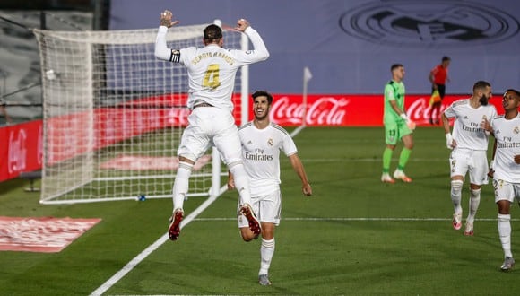 Real Madrid venció 1-0 a Getafe con gol de Sergio Ramos desde los doce pasos. (Foto: Real Madrid)