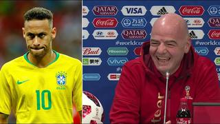 A Infatino le preguntaron por las simulaciones de Neymar... ¡y estalló de risa! [VIDEO]