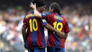 De crack a crack: Ronaldinho felicitó a Lionel Messi por su séptimo Balón de Oro