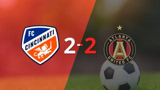 Muchos goles en el empate a 2 entre FC Cincinnati y Atlanta United