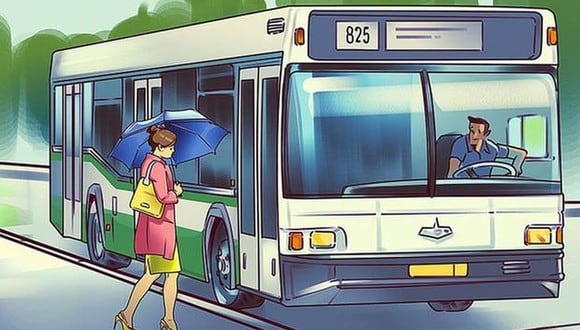 Reto visual: ¿puedes encontrar el error en la imagen del bus? Solo tienes 3 segundos para responder (Foto: Genial.Guru).