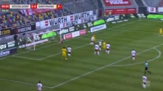 Volvió con todo: Haaland marcó golazo de cabeza a los 95′ y mantiene al Dortmund con vida en la Bundesliga [VIDEO]