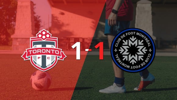 Toronto FC y CF Montréal se reparten los puntos y empatan 1-1