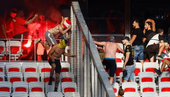 Hechos de vandalismo se registraron en el partido Niza vs Colonia. (Getty Images)