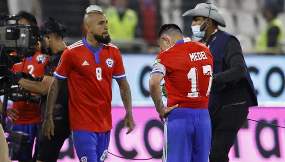 Chile cerró las Eliminatorias al Mundial 2022 con solo 19 puntos en bolsa. (Foto: Alberto Valdes / various sources / AFP)