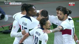 Gran jugada colectiva: gol de Dalot para el 1-0 de Portugal ante República Checa [VIDEO]