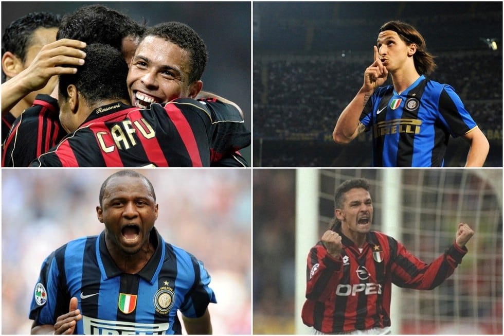Once cracks que jugaron en el Milan e Inter. (Getty)
