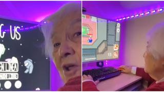 ¡Toda una ‘gamer’! Abuelita sorprende a todos jugando Among Us y la 'rompe’ siendo el ‘impostor’ [VIDEO]