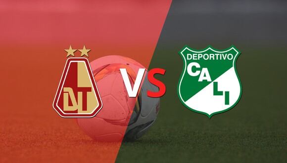Termina el primer tiempo con una victoria para Tolima vs Deportivo Cali por 1-0
