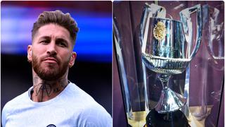 “Recuerdos imborrables”: Sergio Ramos felicitó al Madrid con la Copa del Rey abollada