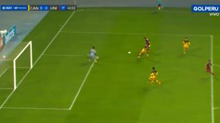 Otro palo más: Succar estrelló su remate en el poste y no pudo marcar el primer gol de Universitario [VIDEO]