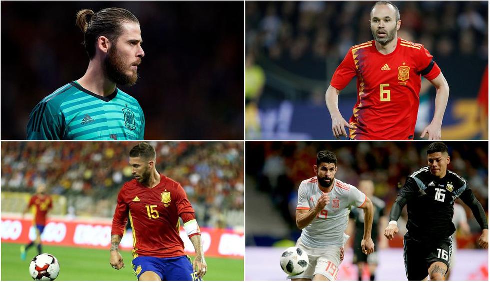 El once de España para el Mundial 2018. (Getty)