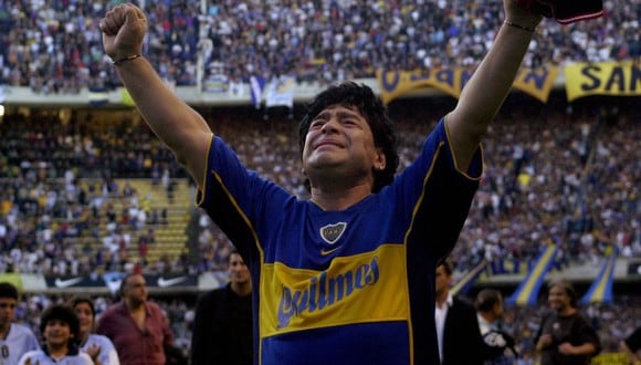 Diego Maradona jugó su último partido ante River Plate, archirrival de Boca Juniors, el 25 de octubre de 1997. (Foto: AP)