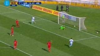 Garcilaso avisó: el palo salvó a Cáceda de recibir un gol a los 6 minutos [VIDEO]