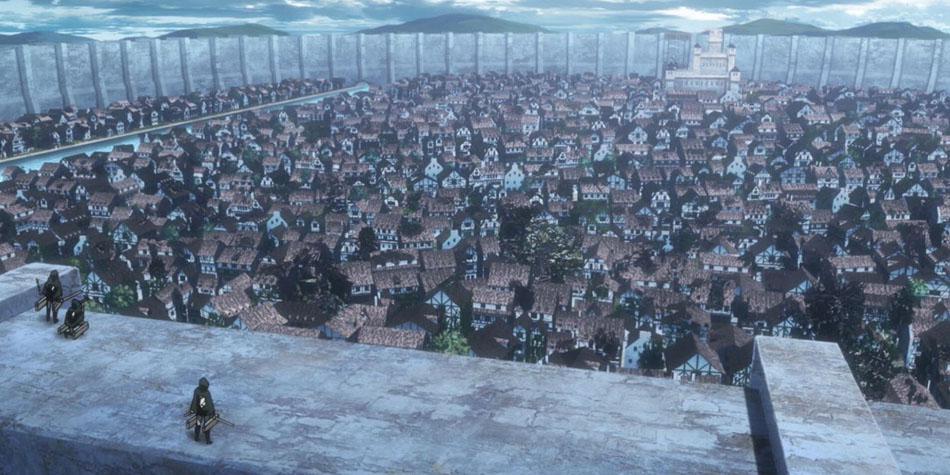 La ciudad que alguna vez albergaba mucha vida terminó por perderse luego de la apertura del muro a manos del Titán Colosal (Foto: Wit Studio)