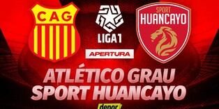 Atlético Grau y Sport Huancayo juegan por la fecha 14 del Torneo Apertura 2024. (Diseño: Depor)
