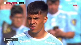 Por posición adelantada: gol anulado a Santiago González en Sporting Cristal vs. Huancayo